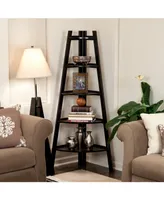 Danya B. Five Tier Corner Ladder Display Bookshelf