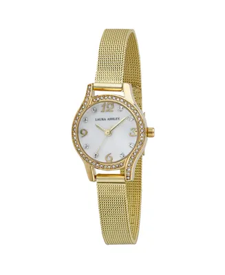 Laura Ashley Mini Gold Mesh Bracelet Watch