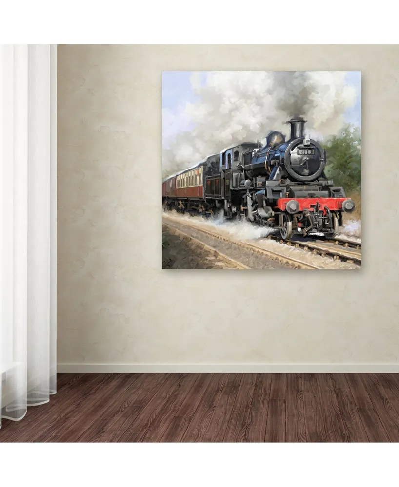 The Macneil Studio 'Steam train Square' Canvas Art