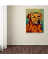 Marion Rose 'Den Retriever' Canvas Art - 19" x 14" x 2"