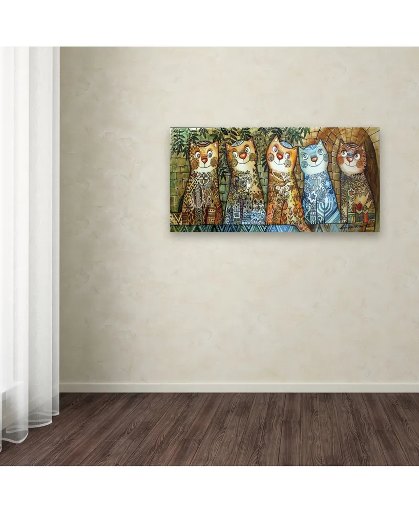 Oxana Ziaka 'Cats Of Israel' Canvas Art