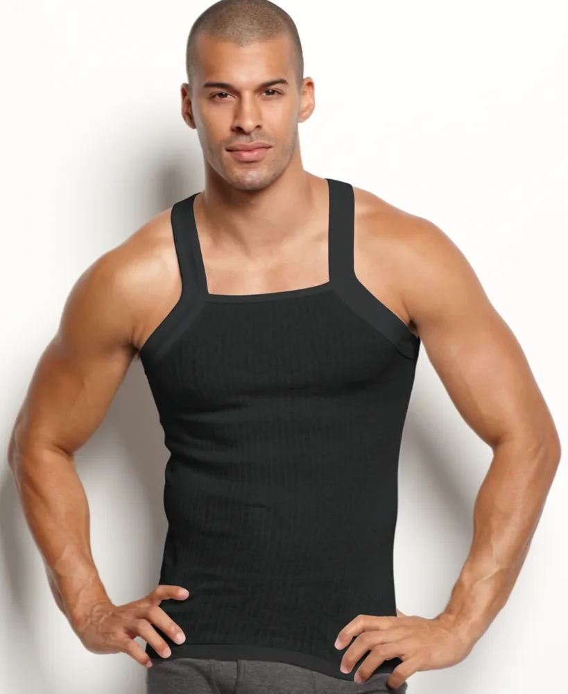 Waffle-Knit Built-In Flex T-Shirt 2-Pack