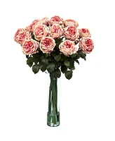 Nearly Natural Fancy Rose Silk Flower Arrangement