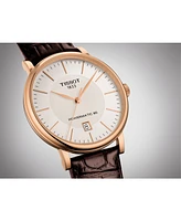 Tissot Men's Carson Premium Powermatic Brown Leather Strap Watch 40mm