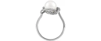 Honora Cultured Freshwater Pearl (8mm) & Diamond (1/8 ct. t.w.) Ring 14k Gold