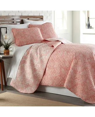 Southshore Fine Linens Boho Paisley Lightweight Reversible Quilt and Sham Set