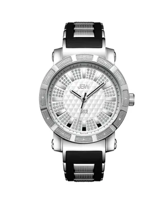 Jbw Men's "562" Diamond (1/8 ct.t.w.) Stainless Steel Watch