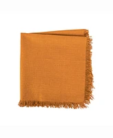 Solid Pumpkin Spice Heavyweight Fringed Napkin Set of 6