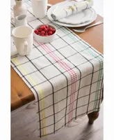 Color Pop Plaid Table Runner 14" X 108"