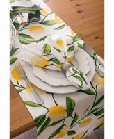 Lemon Bliss Print Table Runner 14" X 72"