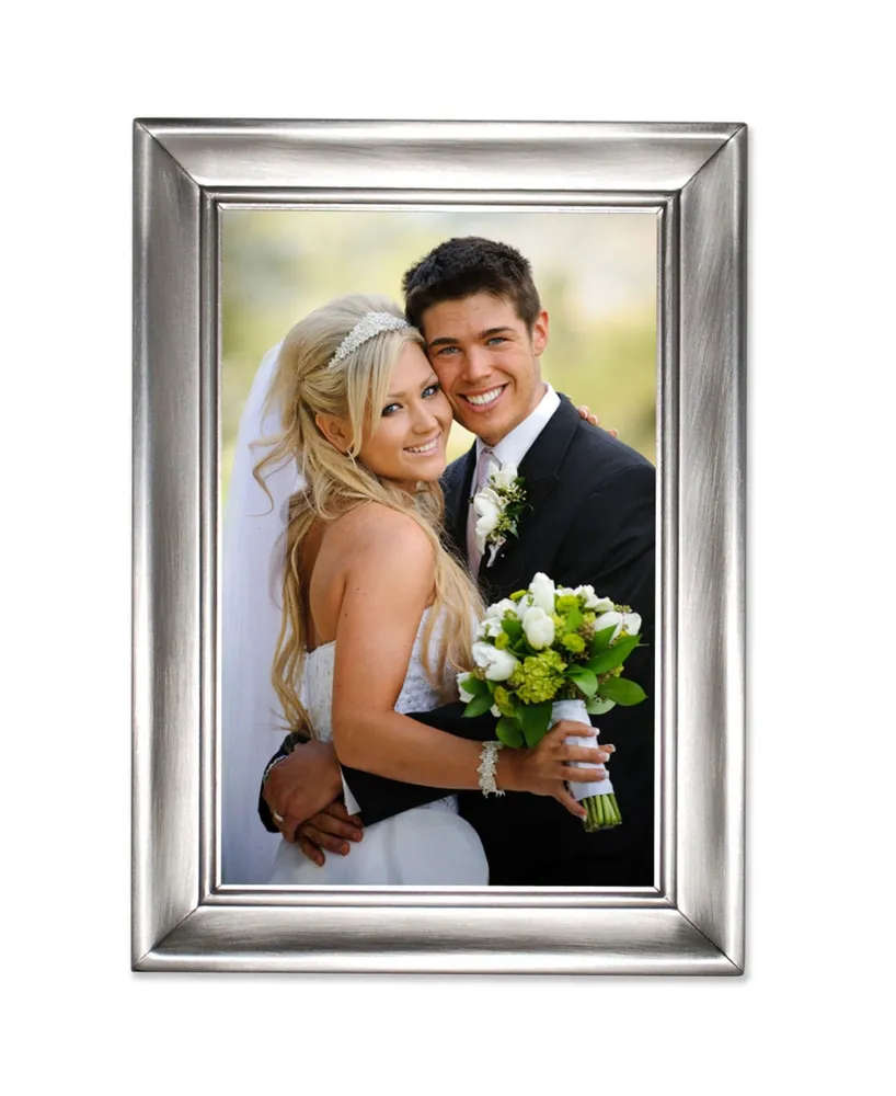 Lawrence Frames Brushed Pewter Metal Picture Frame