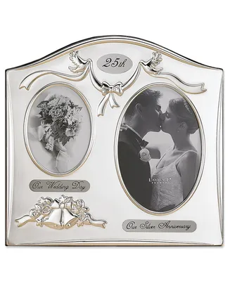 Lawrence Frames Satin Silver and Brass Plated 2 Opening Picture Frame