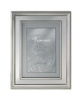 Lawrence Frames Silver Plated Metal Picture Frame - Brushed Silver Inner Panel