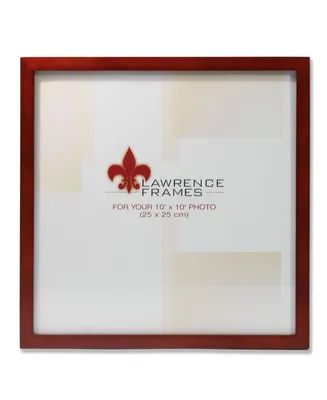 Lawrence Frames 755610 Walnut Wood Picture Frame - 10" x 10"