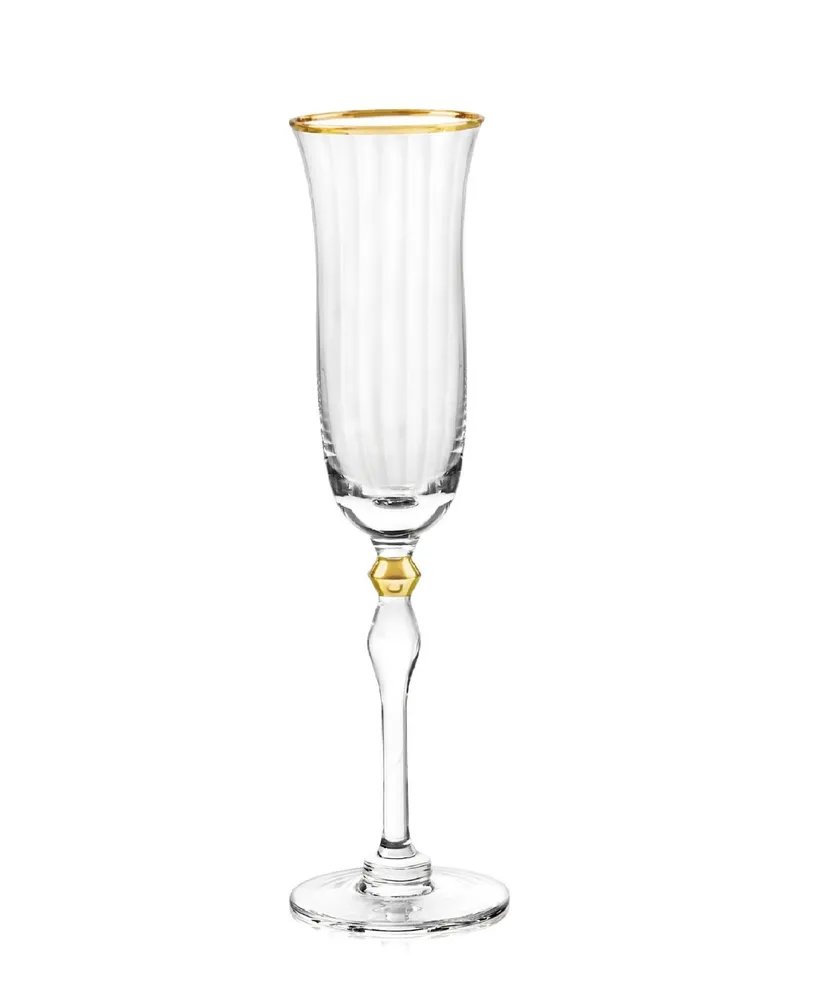 Qualia Glass Salem Flutes, Set Of 4