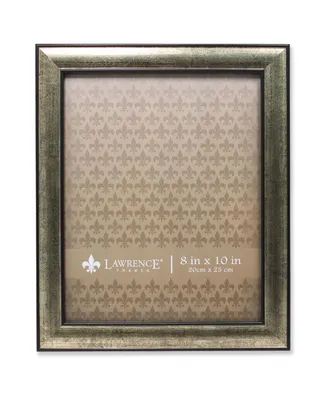 Lawrence Frames Domed Burnished Silver and Black Picture Frame - 8" x 10"