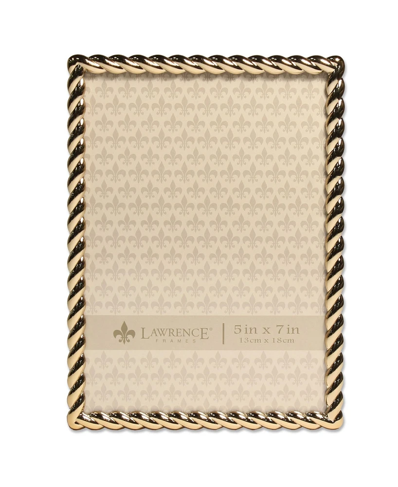 Lawrence Frames Golden Rope Picture Frame - 5" x 7"