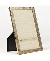 Lawrence Frames Gold Metal Picture Frame with Linen Pattern