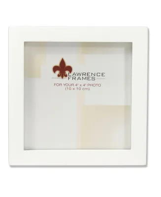 Lawrence Frames White Wood Picture Frame - Gallery Collection - 4" x 4"