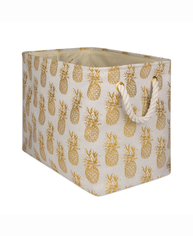 Storage Bin Pineapple, Rectangle