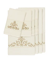 Linum Home Turkish Cotton Scarlet -Pc. Embellished Towel Set