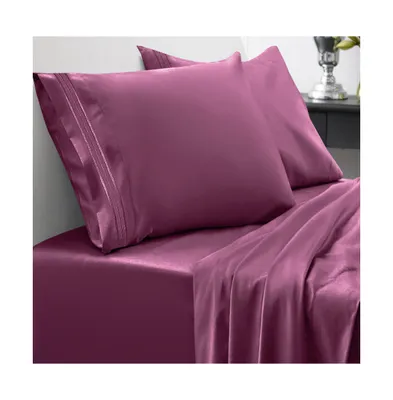 Sweet Home Collection Microfiber Queen 4-Pc Sheet Set