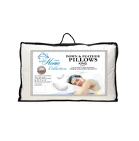 Down and Feather Blend 100% Cotton Cover Premium King Pillow 2-Pack