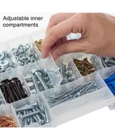 Trademark Global Storage and Tool Box - Durable organizer Utility 4 Drawers with 19 Compartments Each by Stalwart