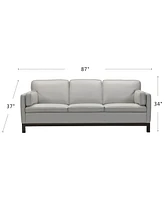 Closeout! Virton 87" Leather Sofa, Created for Macy's