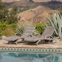 Crete Outdoor Chaise Lounge, Set of 2