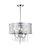 Jonathan Y Avah 17" Adjustable Led Drop Pendant