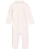 Polo Ralph Lauren Baby Girls Ribbed Collar Coverall