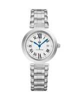 Alexander Watch AD203B-01, Ladies Quartz Date Watch with Stainless Steel Case on Stainless Steel Bracelet