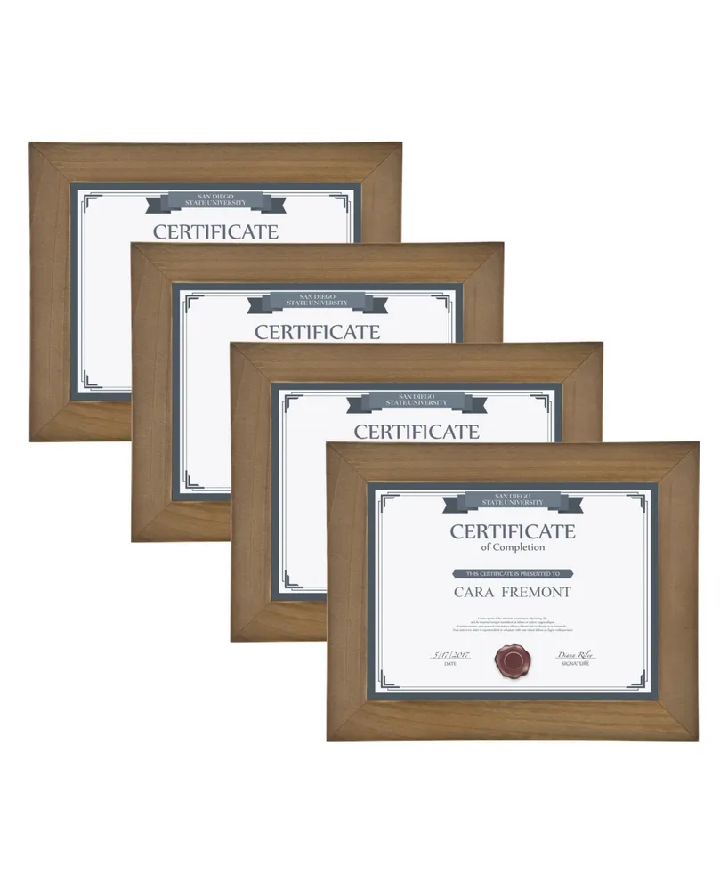 DesignOvation Museum Wood Picture Frame, Set of 4