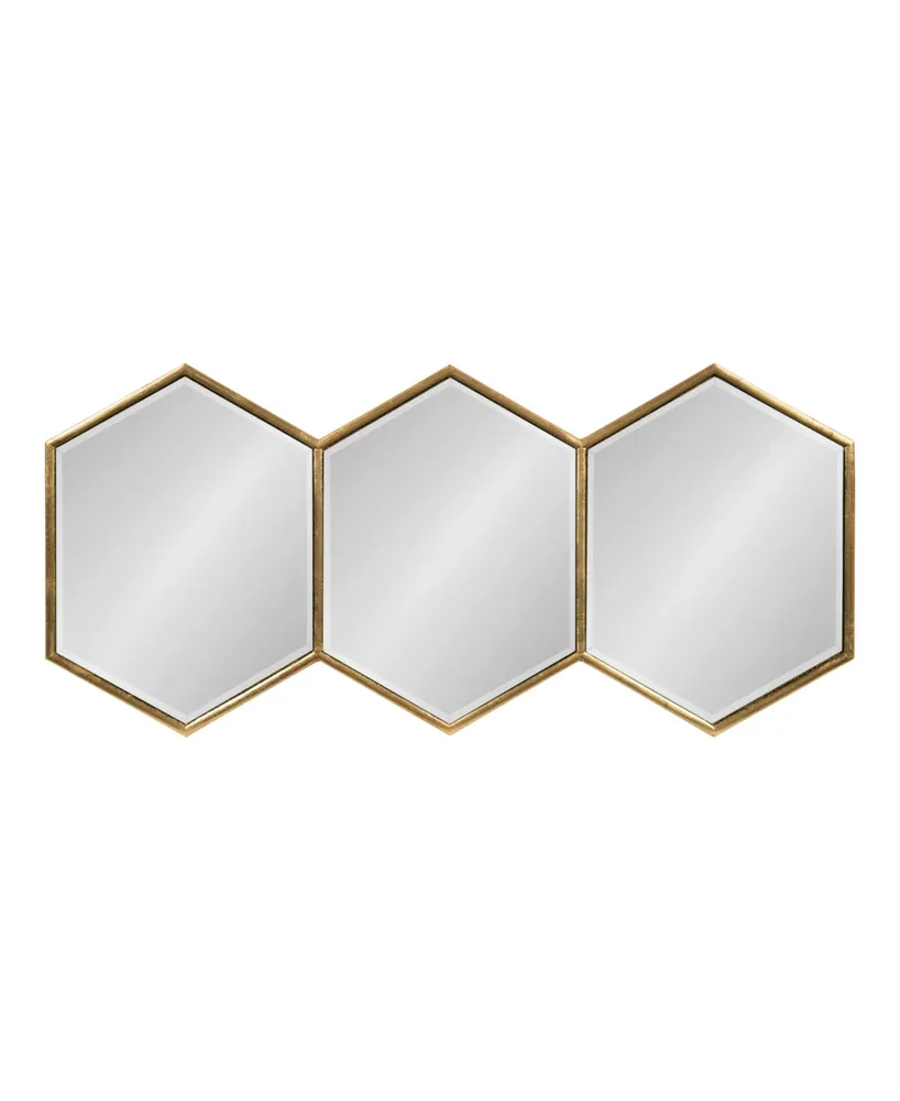 Kate and Laurel Royce Horizontal Hexagon Mirror