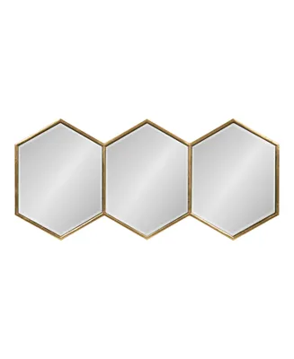 Kate and Laurel Royce Horizontal Hexagon Mirror