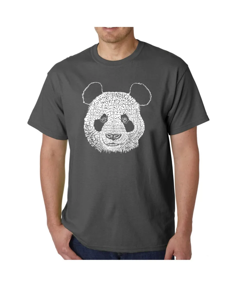 La Pop Art Mens Word T-Shirt - Panda Head