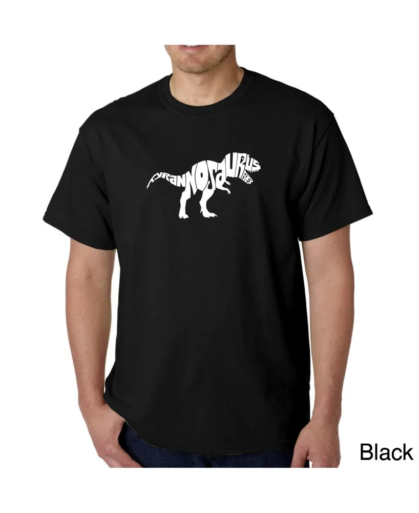 La Pop Art Mens Word T-Shirt - T-Rex Skull