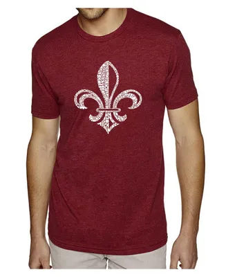La Pop Art Mens Premium Blend Word T-Shirt - When the Saints Go Marching