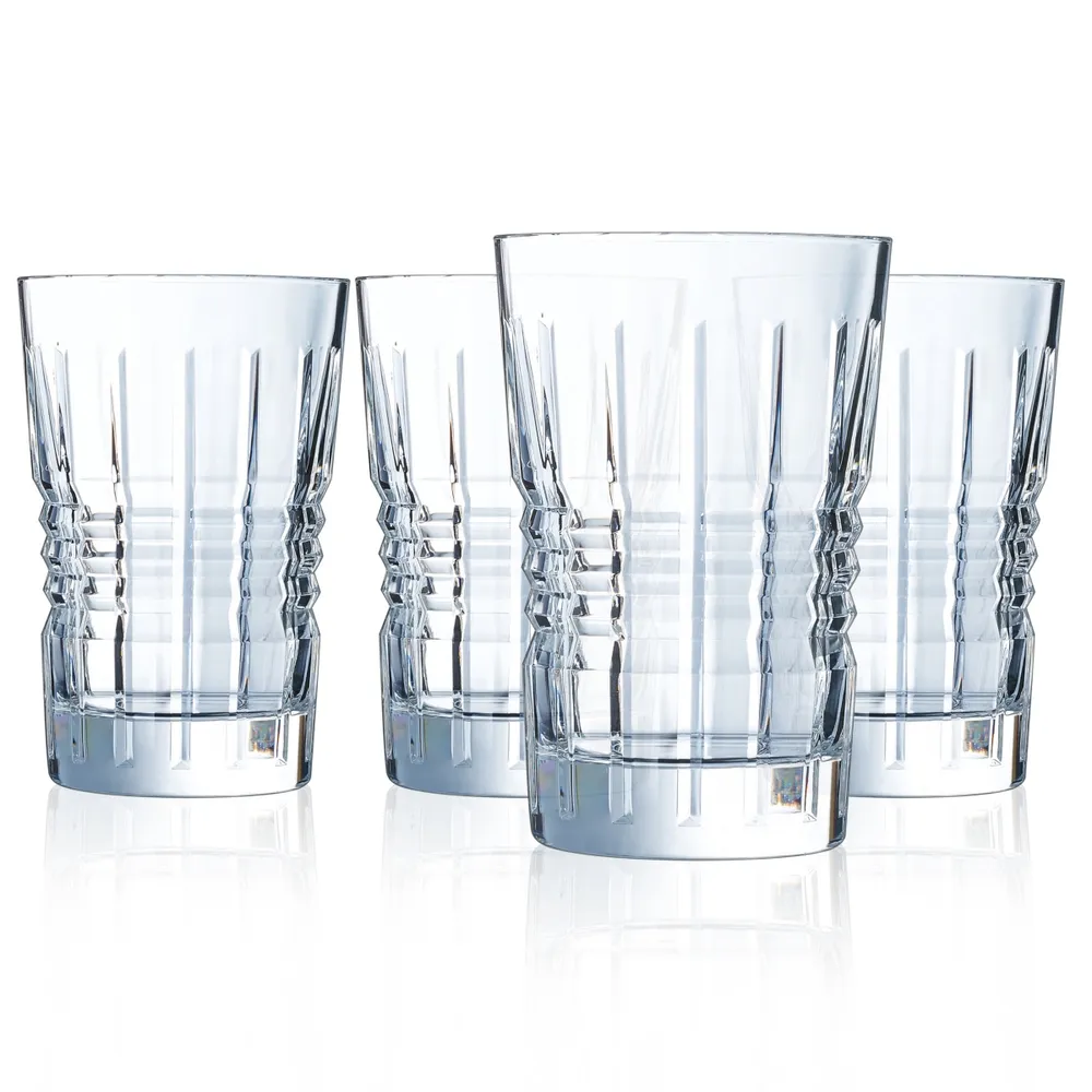 Longchamp Cristal D'Arques Set of 4 Highball Glasses - Macy's