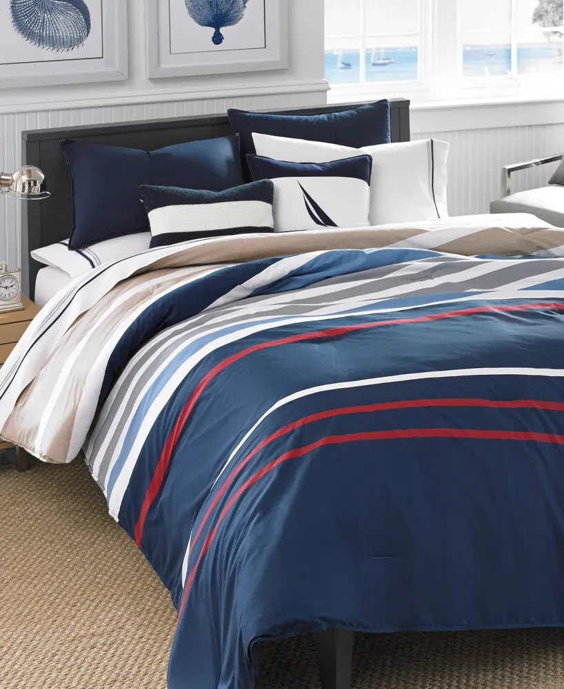 Nautica Bradford Reversible 2-Piece Duvet Cover Set, Twin