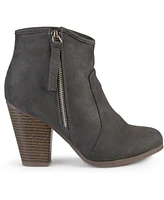 Journee Collection Women's Link Western Zipper Ankle Booties