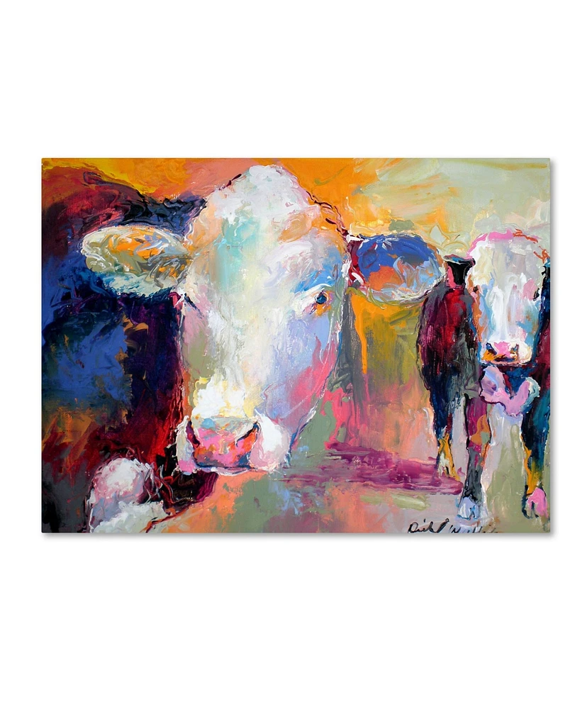 Richard Wallich 'Art Cows' Canvas Art - 14" x 19"