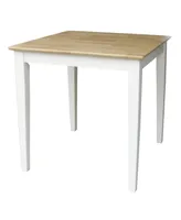 International Concepts Solid Wood Top Table