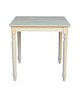 International Concepts Solid Wood Top Table