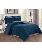 Elegant Comfort Luxury Majestic Pc Quilted Coverlet Set