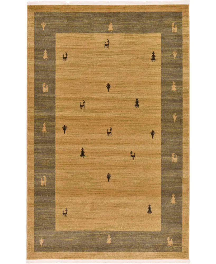 Bayshore Home Ojas Oja1 Tan 5' x 8' Area Rug