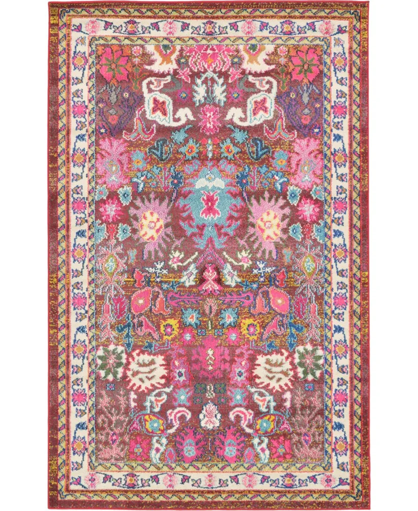 Bayshore Home Sana San1 Multi 5' x 8' Area Rug