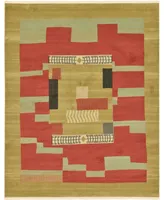 Bayshore Home Ojas Oja2 Rust Red 8' x 10' Area Rug