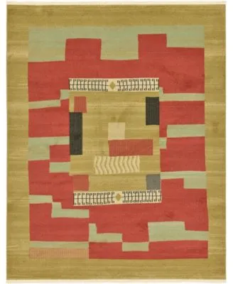 Bayshore Home Ojas Oja2 Rust Red Area Rug Collection